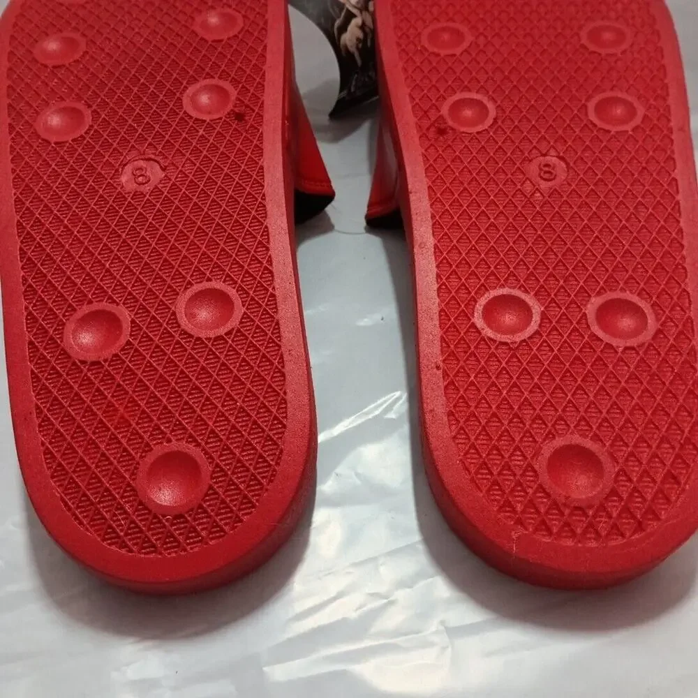 Gas Monkey Garage Slides‎ Sandals Men's Size 8 Red